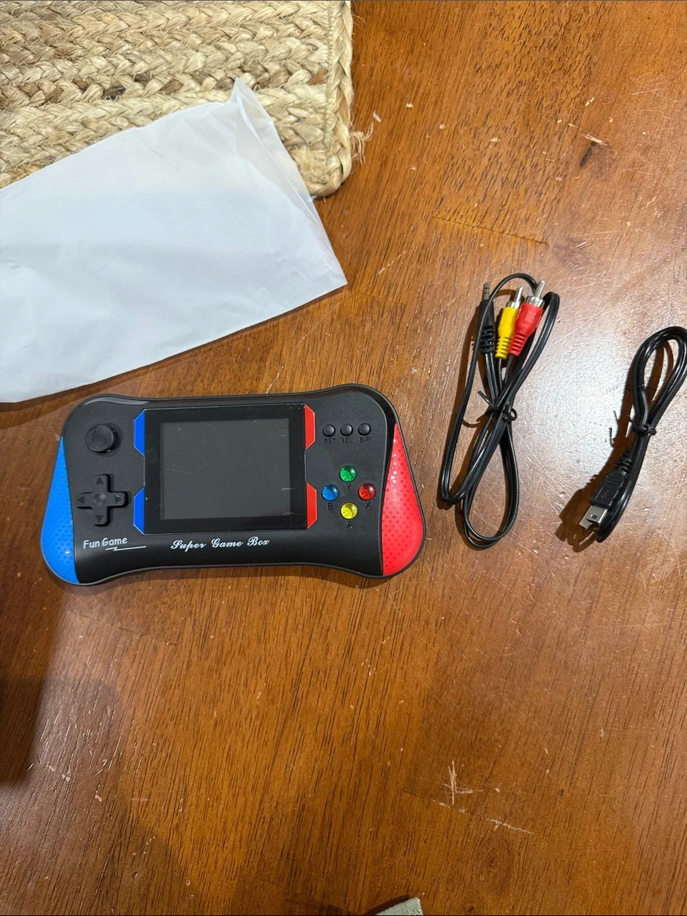 OH YOUTH Blue and Black Handheld Joystick Game Console - 500in1